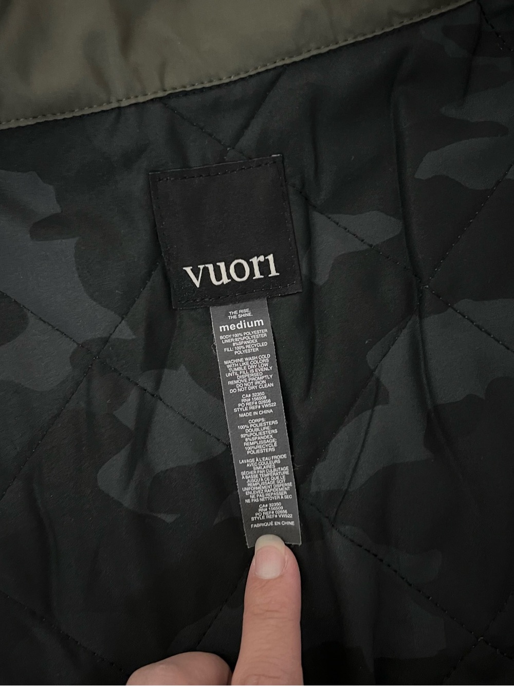 Vuori Echo Insulated Bomber Jacket - Picture 9 of 12